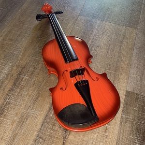 Violin small beginners toy has real strings works